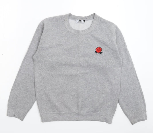 Topman Mens Grey   Pullover Sweatshirt Size S