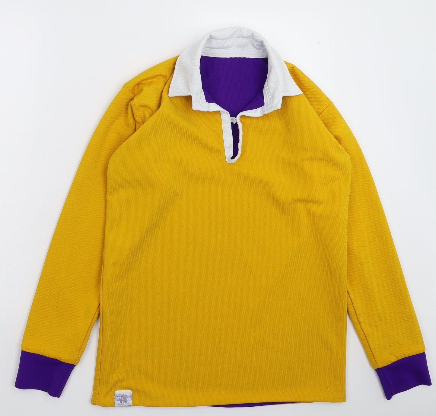 Halbro Mens Yellow    Polo Size S