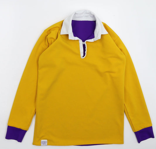 Halbro Mens Yellow    Polo Size S