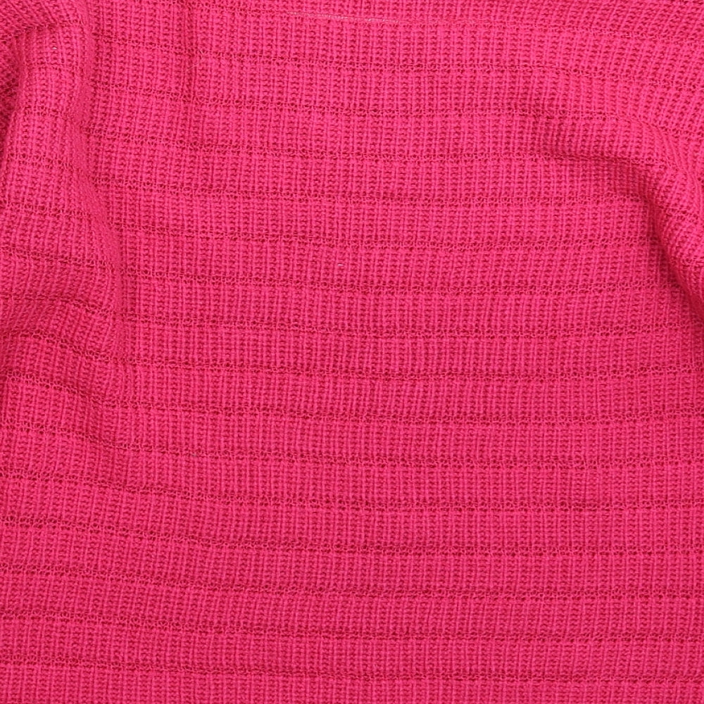 Womens UK Size L Preworn Pink Pullover Jumper