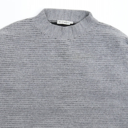 Light Before Dark Womens Grey  Knit Pullover Jumper Size XS