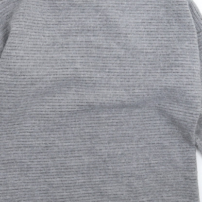 Light Before Dark Womens Grey  Knit Pullover Jumper Size XS