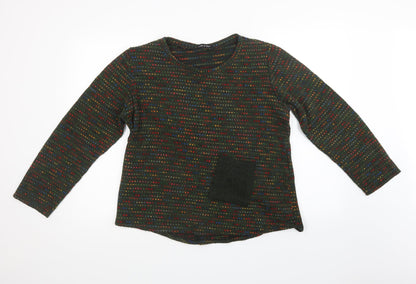 Mens UK Size S Preworn Green Pullover Sweatshirt