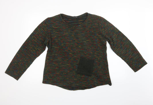 Mens UK Size S Preworn Green Pullover Sweatshirt