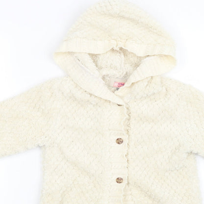 Chlo� Girls White   Basic Jacket Jacket Size 8 Years