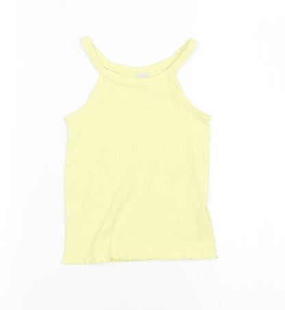 Sainsburys Girls Yellow   Basic Tank Size 5 Years