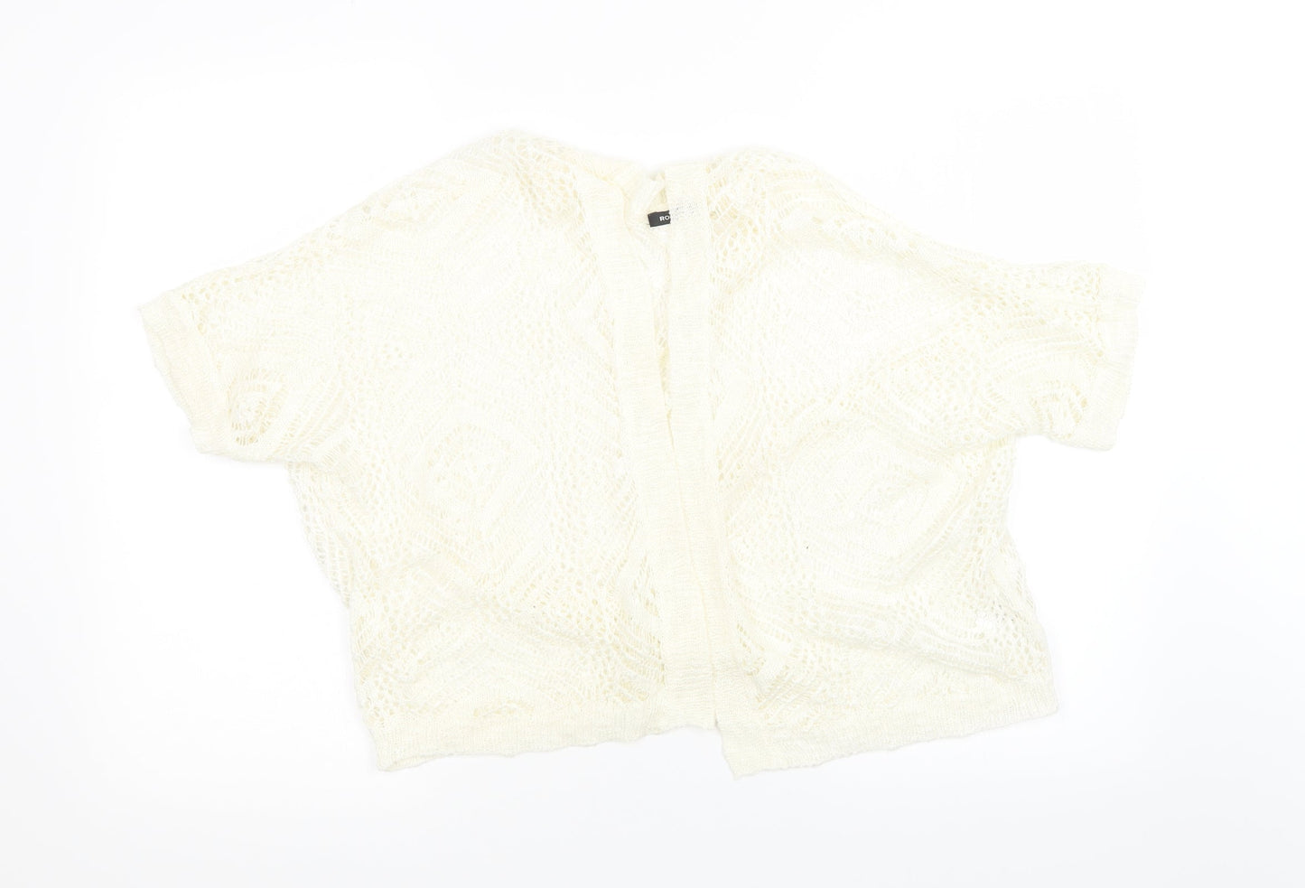Womens UK Size 16 Roman White Cardigan Jumper