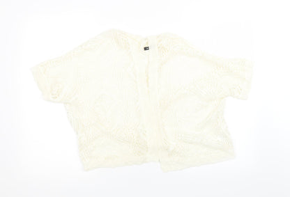 Womens UK Size 16 Roman White Cardigan Jumper
