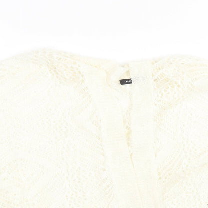 Womens UK Size 16 Roman White Cardigan Jumper