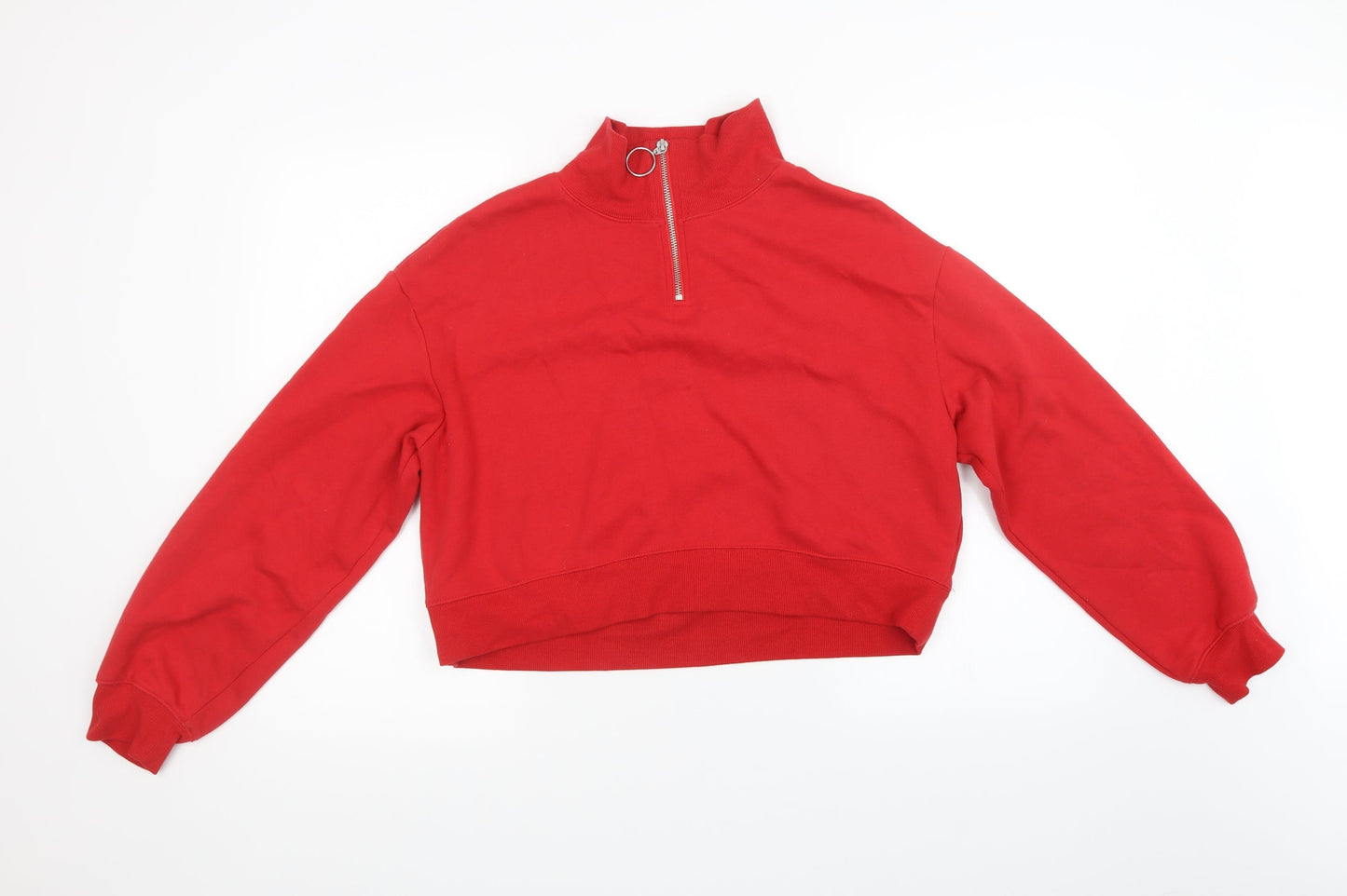 Womens UK Size M H&M Red Pullover Sweatshirt