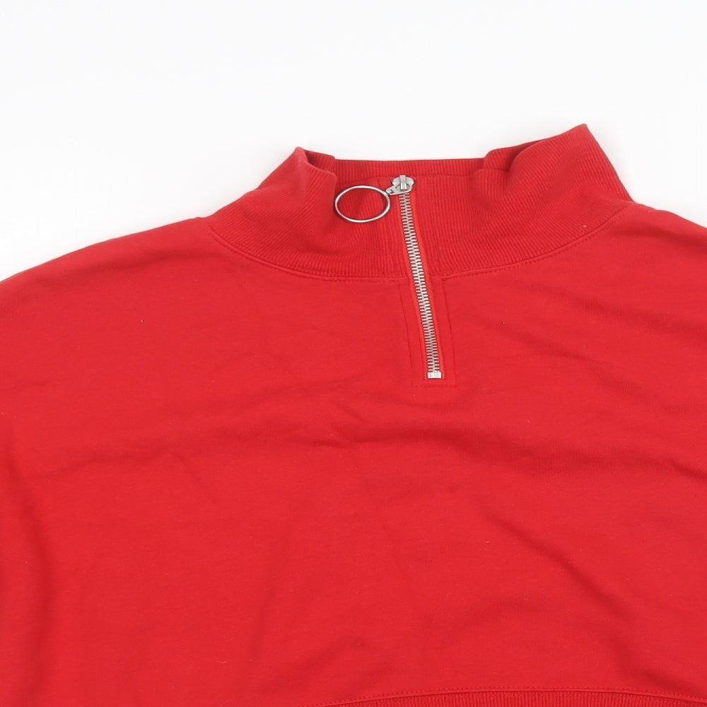 Womens UK Size M H&M Red Pullover Sweatshirt