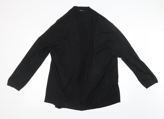 George Womens Black  Knit Cardigan Jumper Size 2