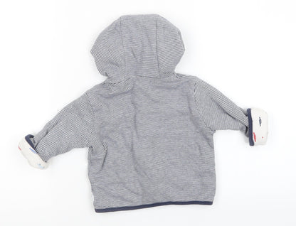 Preworn Baby Blue Spotted  Basic Jacket Jacket Size 3-6 Months