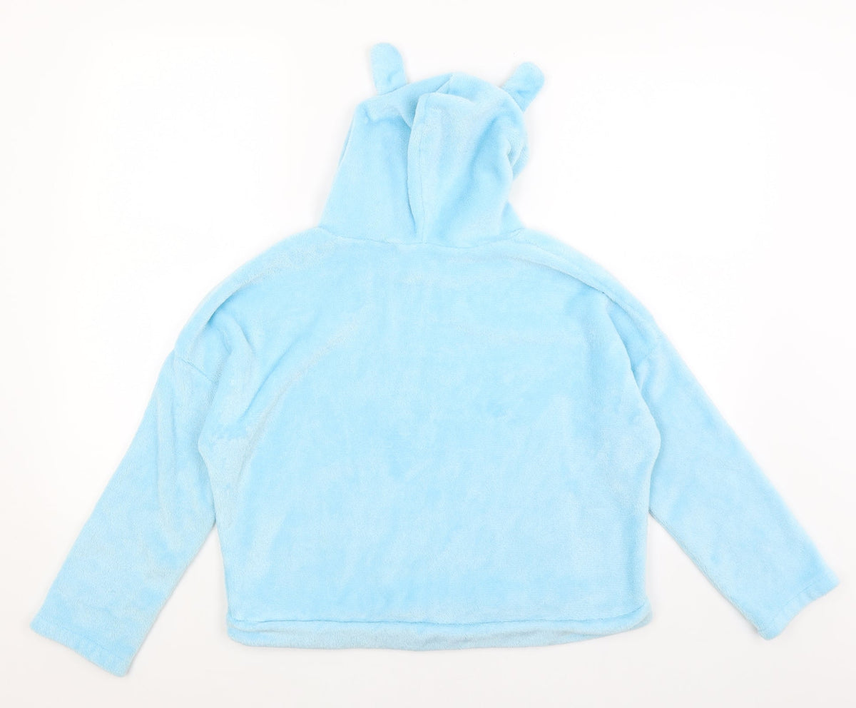 Womens Blue   Pullover Hoodie Size M