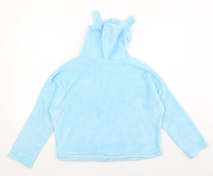 Womens Blue   Pullover Hoodie Size M