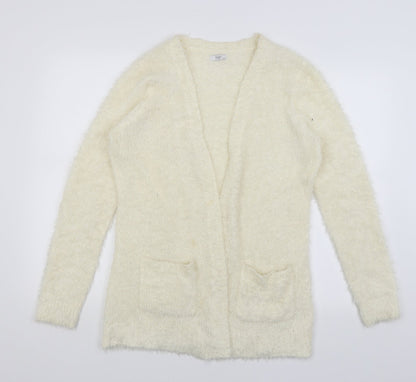 Cotton Traders Womens Ivory   Wrap Jumper Size 12