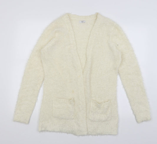 Cotton Traders Womens Ivory   Wrap Jumper Size 12