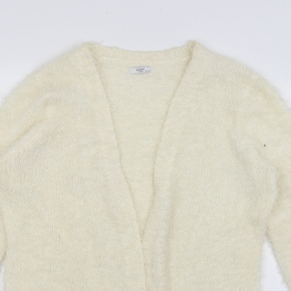 Cotton Traders Womens Ivory   Wrap Jumper Size 12