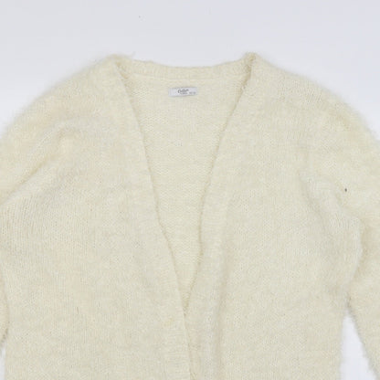 Cotton Traders Womens Ivory   Wrap Jumper Size 12