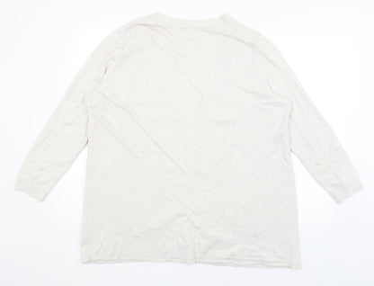 Womens UK Size 18 The Collection Ivory Wrap Jumper