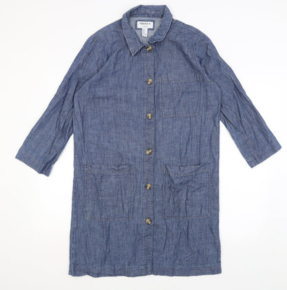 FOREVER 21 Womens Blue   Shirt Dress  Size M