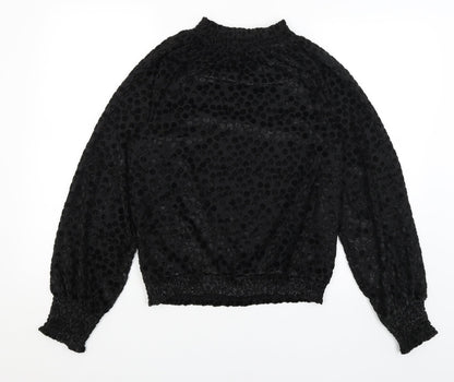 Womens UK Size 10 M&S Black Pullover Jumper