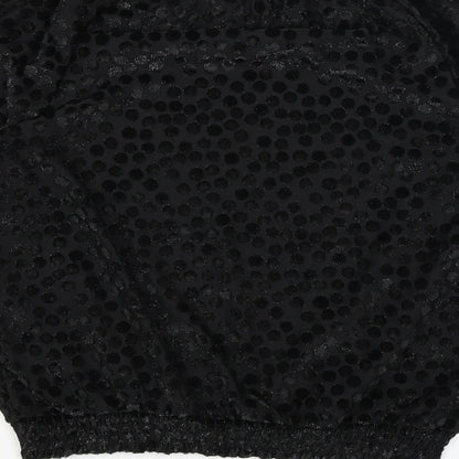 Womens UK Size 10 M&S Black Pullover Jumper