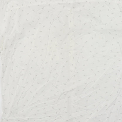 Mens UK Size L Outrage London White  Button-Up Short Sleeve Casual Shirt
