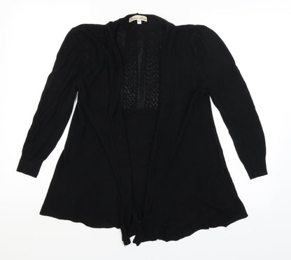 Womens UK Size M Cameo Rose Black Wrap Jumper