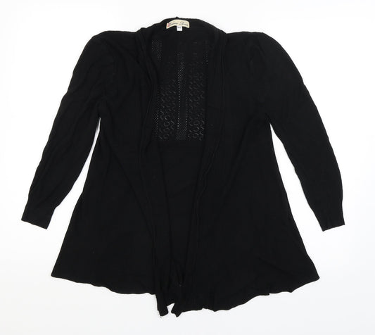 Womens UK Size M Cameo Rose Black Wrap Jumper
