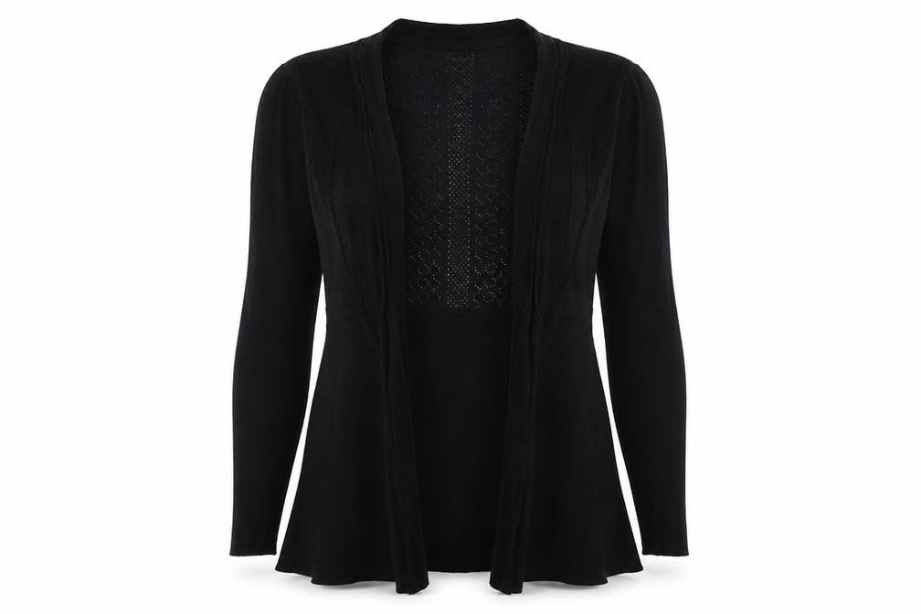 Cameo Rose Womens Black Wrap Jumper Size M