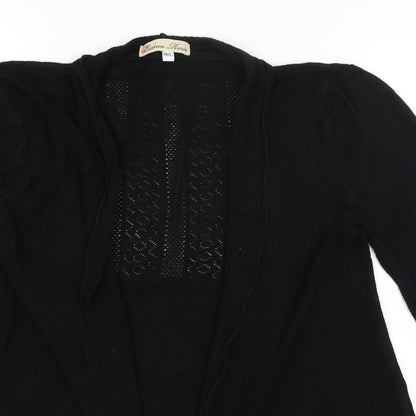 Womens UK Size M Cameo Rose Black Wrap Jumper