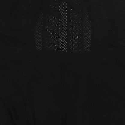 Womens UK Size M Cameo Rose Black Wrap Jumper