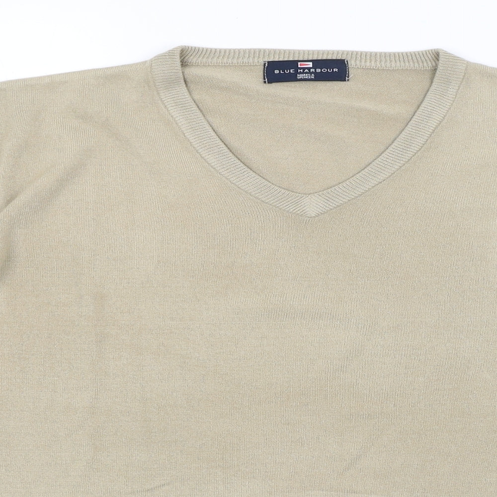 Blue Harbour Mens Brown   Pullover Jumper Size L