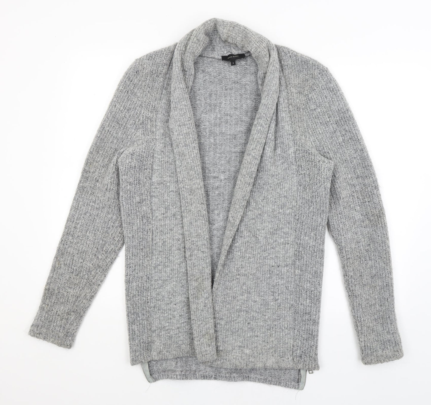 Womens UK Size S River Island Grey Wrap Jumper