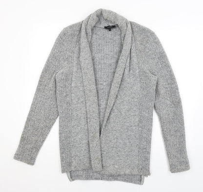 Womens UK Size S River Island Grey Wrap Jumper