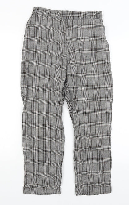 RT Womens Grey Plaid  Trousers  Size 6 L24 in