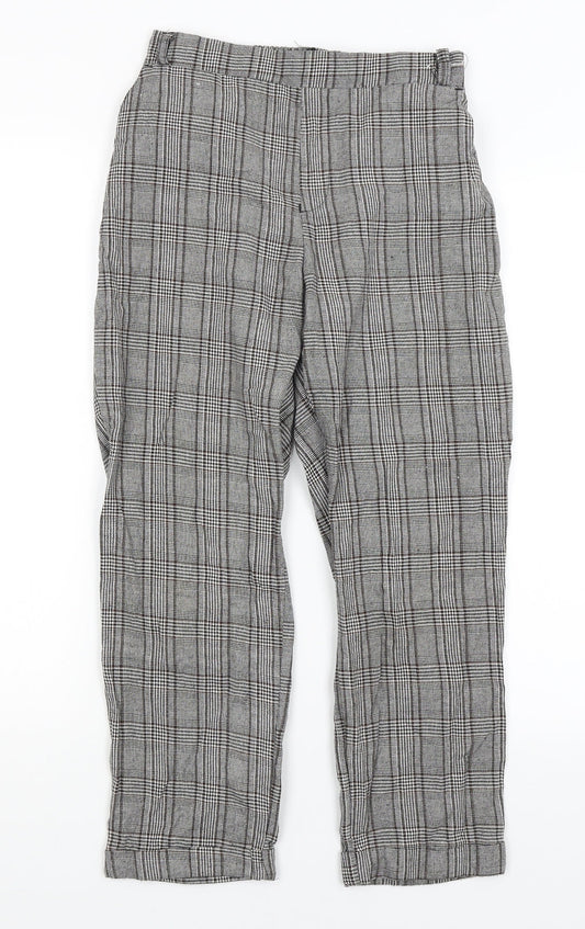 RT Womens Grey Plaid  Trousers  Size 6 L24 in