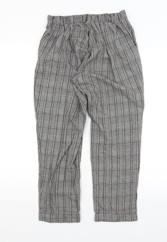 RT Womens Grey Plaid  Trousers  Size 6 L24 in