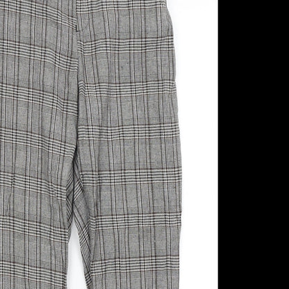 RT Womens Grey Plaid  Trousers  Size 6 L24 in