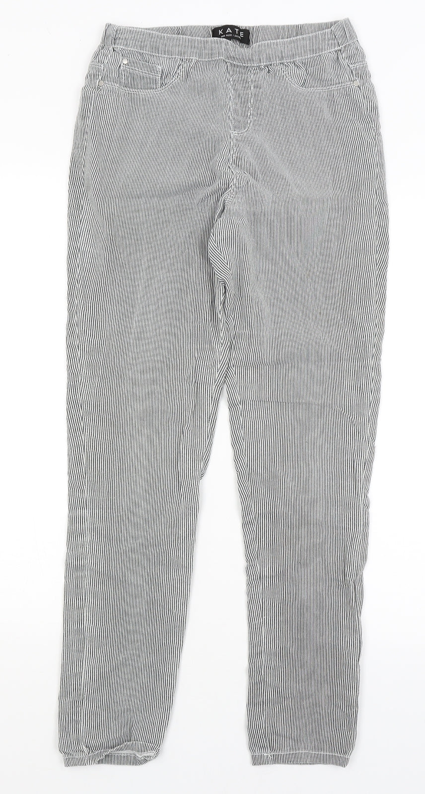 Womens UK Size 10 Peacocks Regular Fit  Grey Trousers