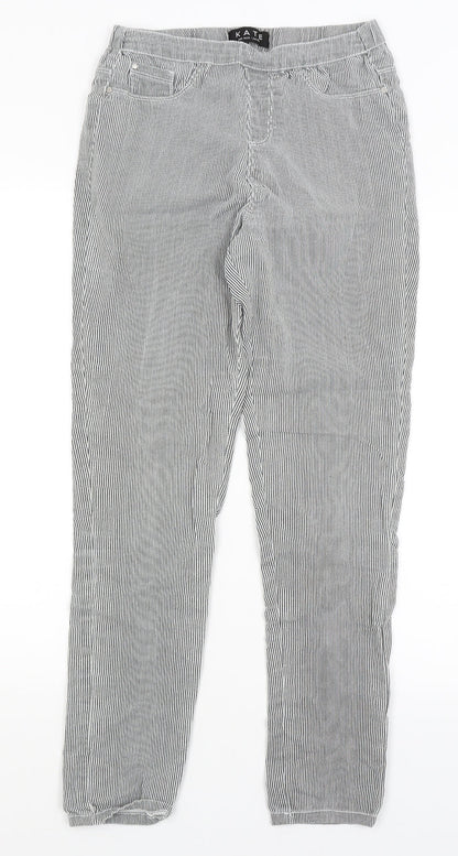 Womens UK Size 10 Peacocks Regular Fit  Grey Trousers