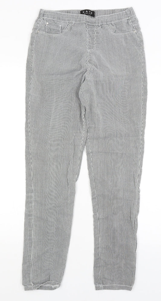 Womens UK Size 10 Peacocks Regular Fit  Grey Trousers
