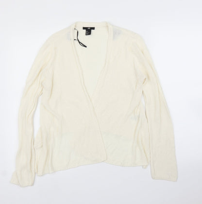 Womens UK Size S H&M Ivory Cardigan Jumper