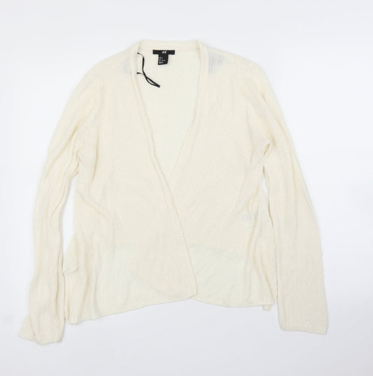 Womens UK Size S H&M Ivory Cardigan Jumper