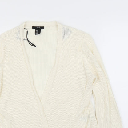 Womens UK Size S H&M Ivory Cardigan Jumper