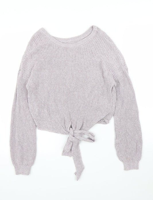 Womens UK Size S Hollister Purple Pullover Jumper