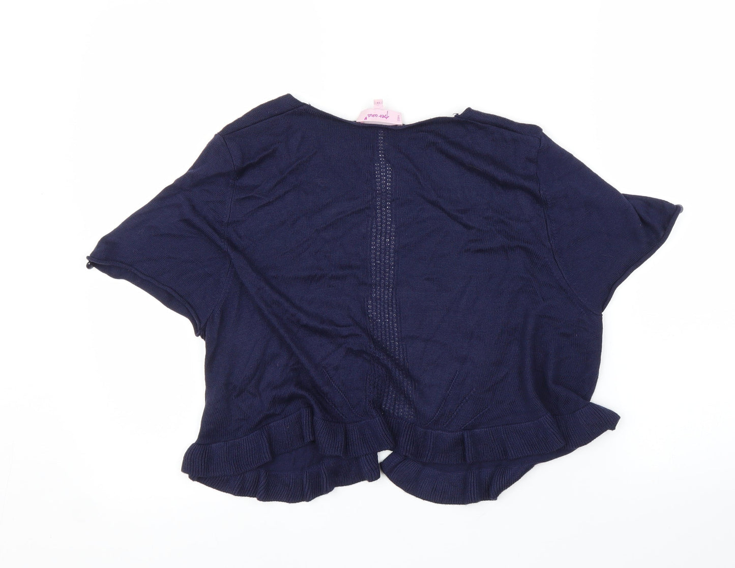 Womens UK Size 14 Per Una Blue Cardigan Jumper