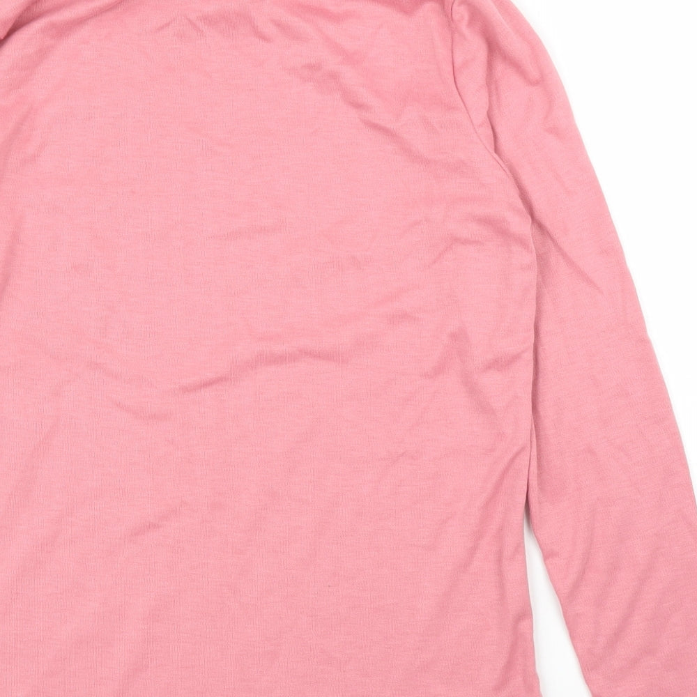 Womens UK Size 14 Afibel Pink Basic Blouse