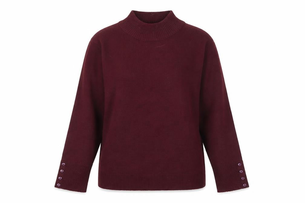 Womens UK Size L EWM Purple Pullover Jumper
